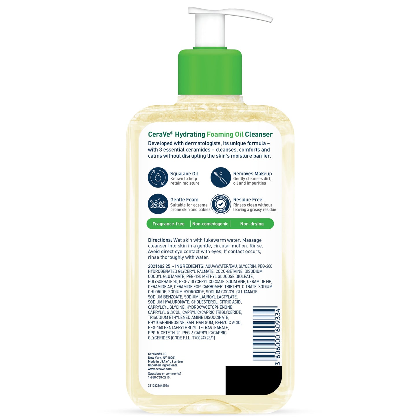 CeraVe Hydrating Foaming Oil Cleanser