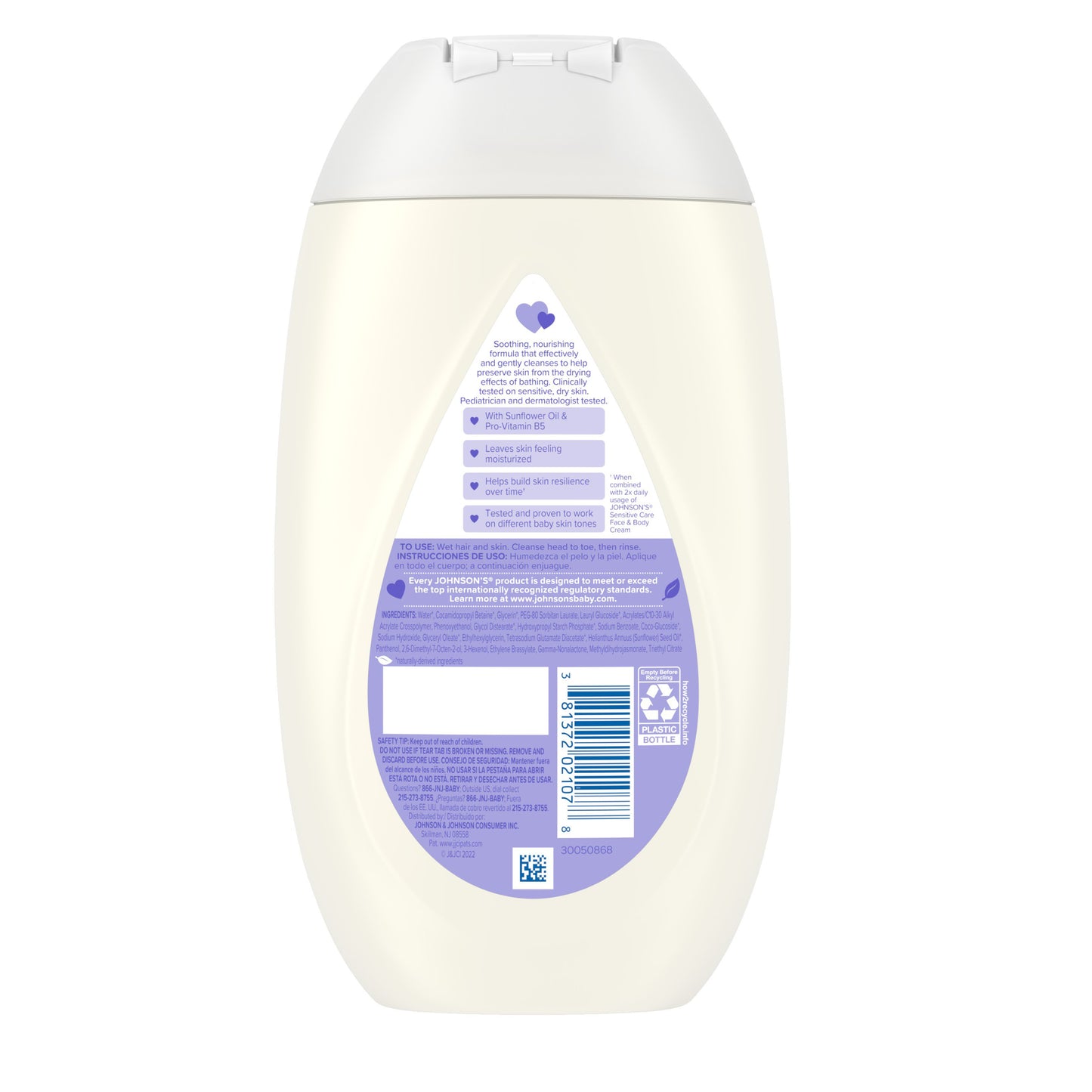Johnson's Baby Sensitive Care Tear-Free Body Wash & Shampoo