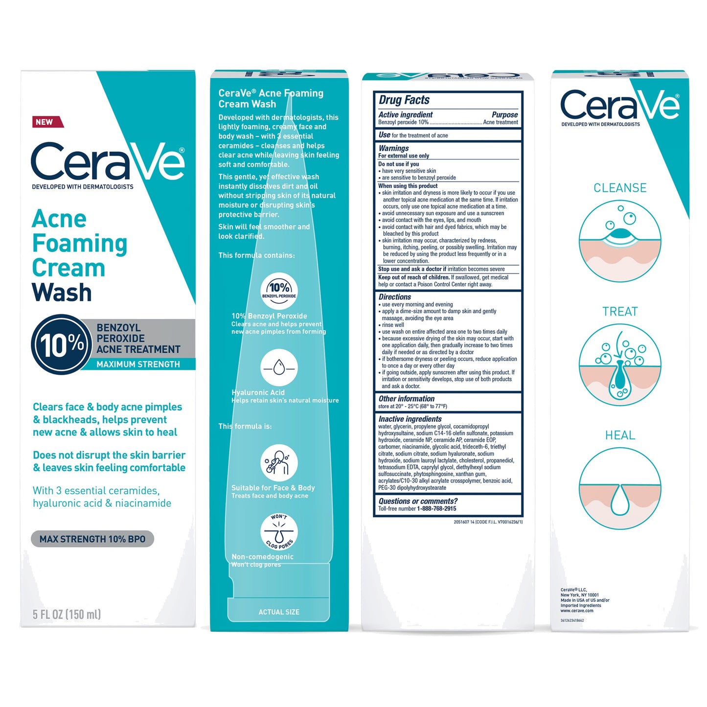 CeraVe Acne Foaming Cream Wash
