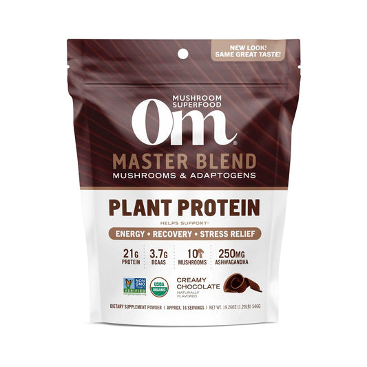 Om Mushroom Superfood Master Bend Plant Protein - Creamy Chocolate