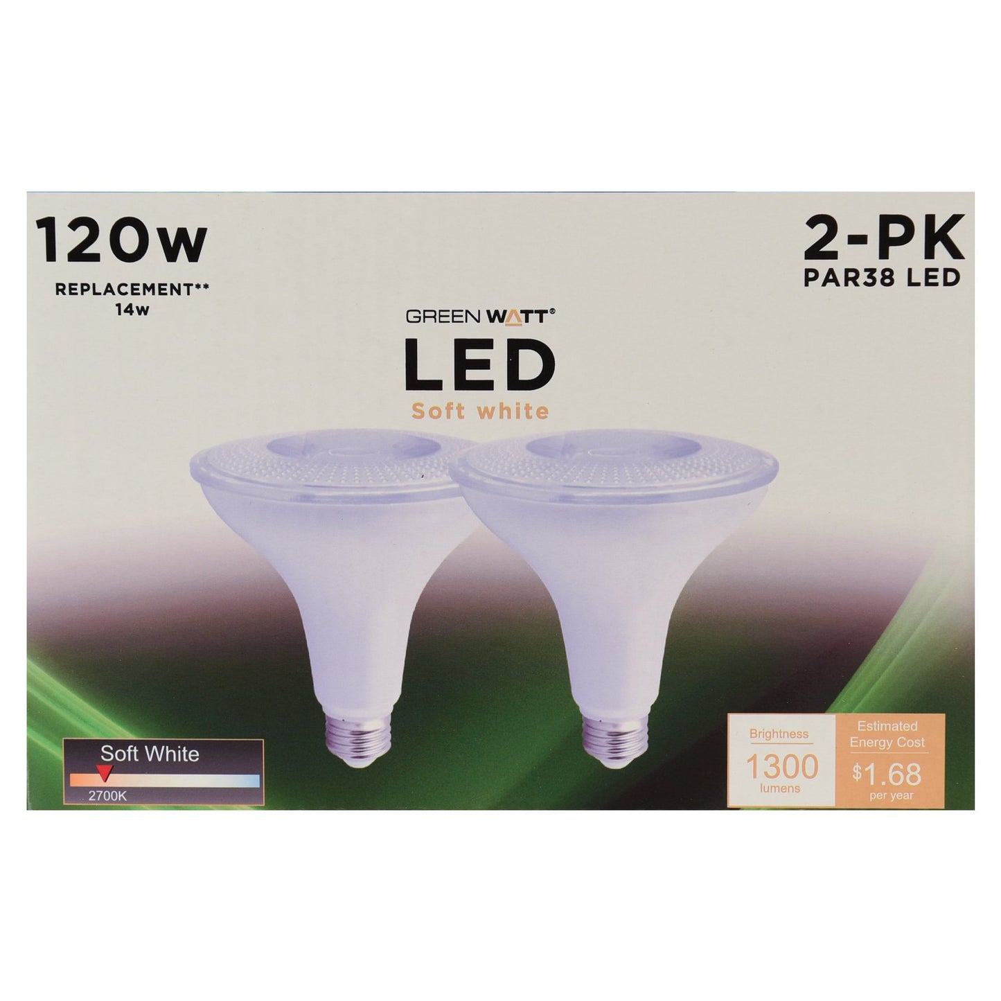 Green Watt PAR38 120-Watt LED Light Bulbs - Soft White