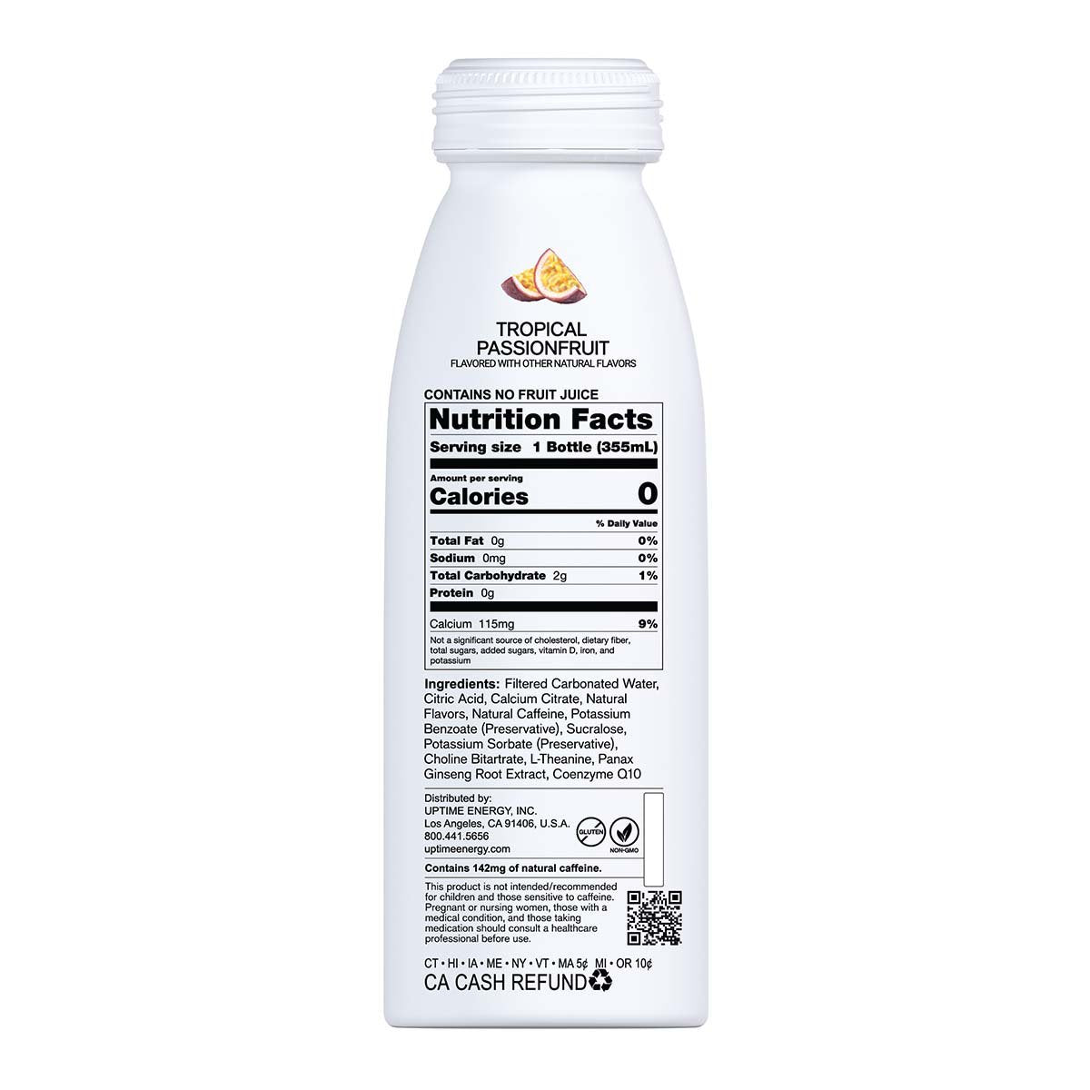 UPTIME Sugar Free Energy Drink - Tropical Passionfruit