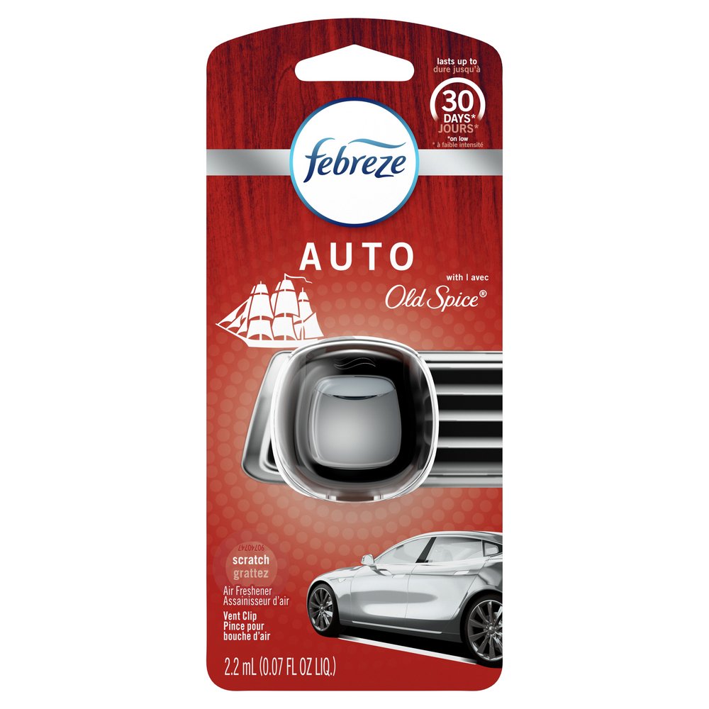 Febreze Car Vent Clip Air Freshener - Old Spice