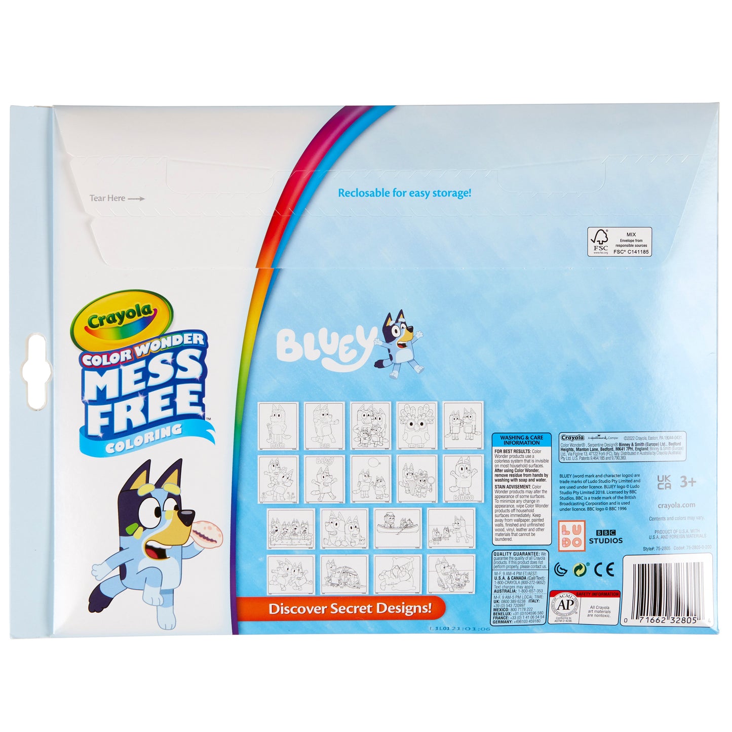 Crayola Bluey Color Wonder Mess Free Coloring Kit