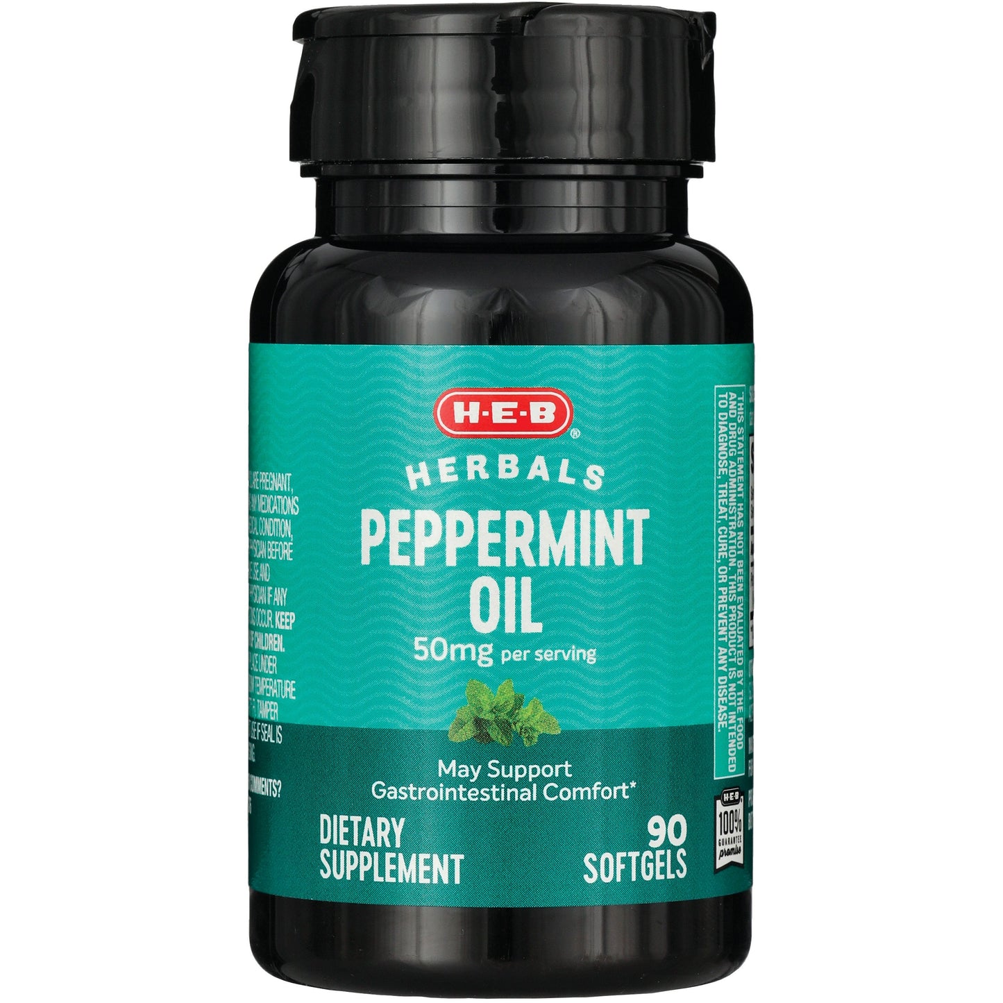 H-E-B Herbals Peppermint Oil Softgels - 50 mg