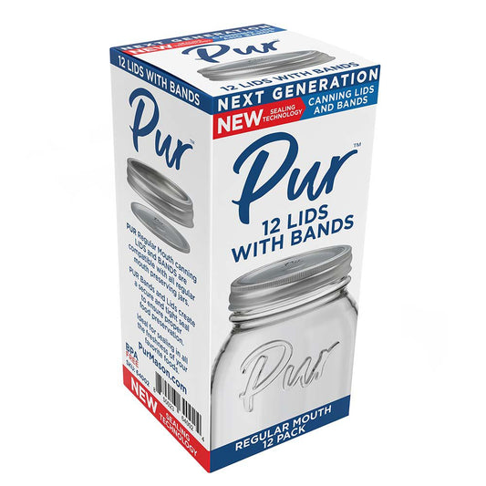 Pur Mason Regular Mouth Canning Lids with Bands
