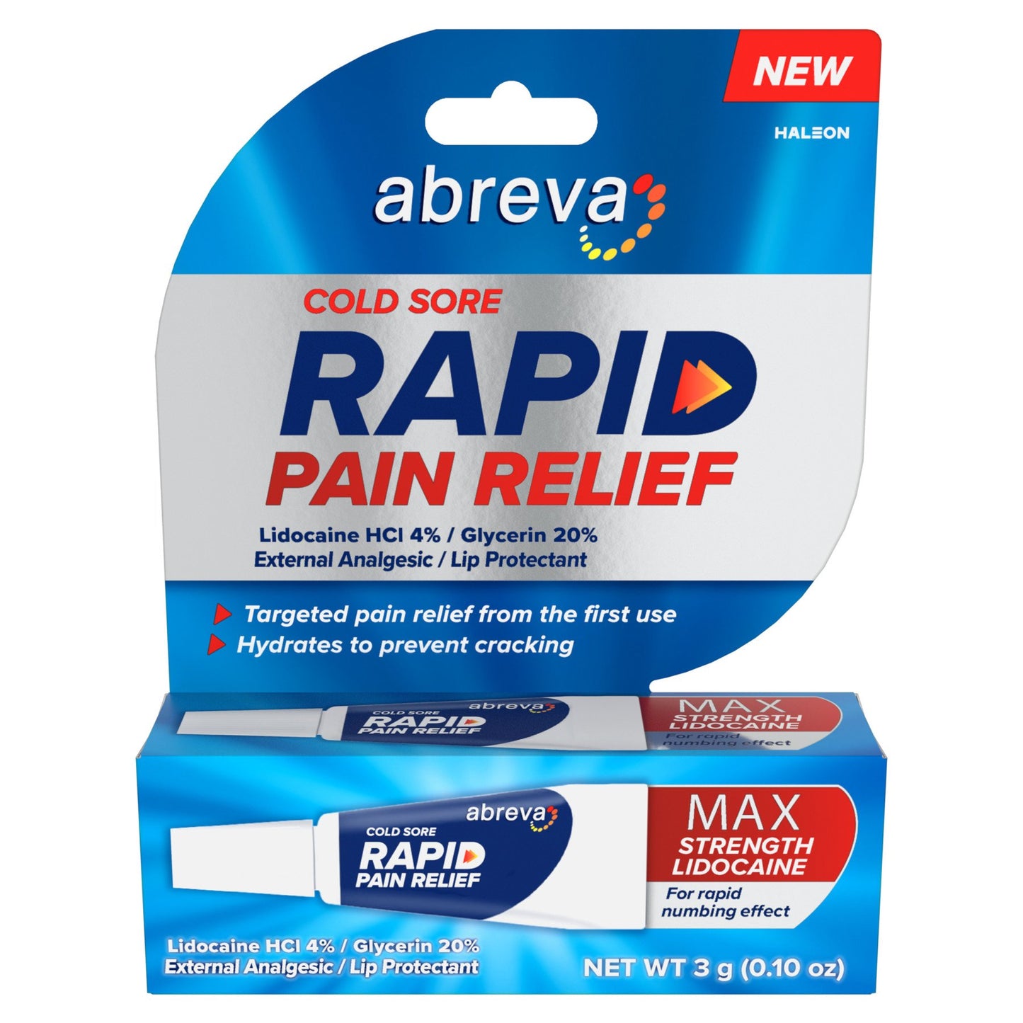 Abreva Cold Sore Treatment Rapid Pain Relief Cream