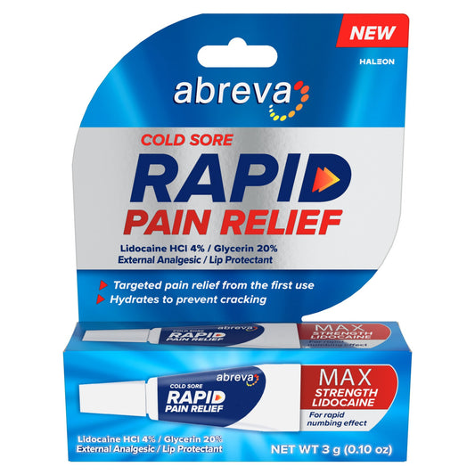 Abreva Cold Sore Treatment Rapid Pain Relief Cream