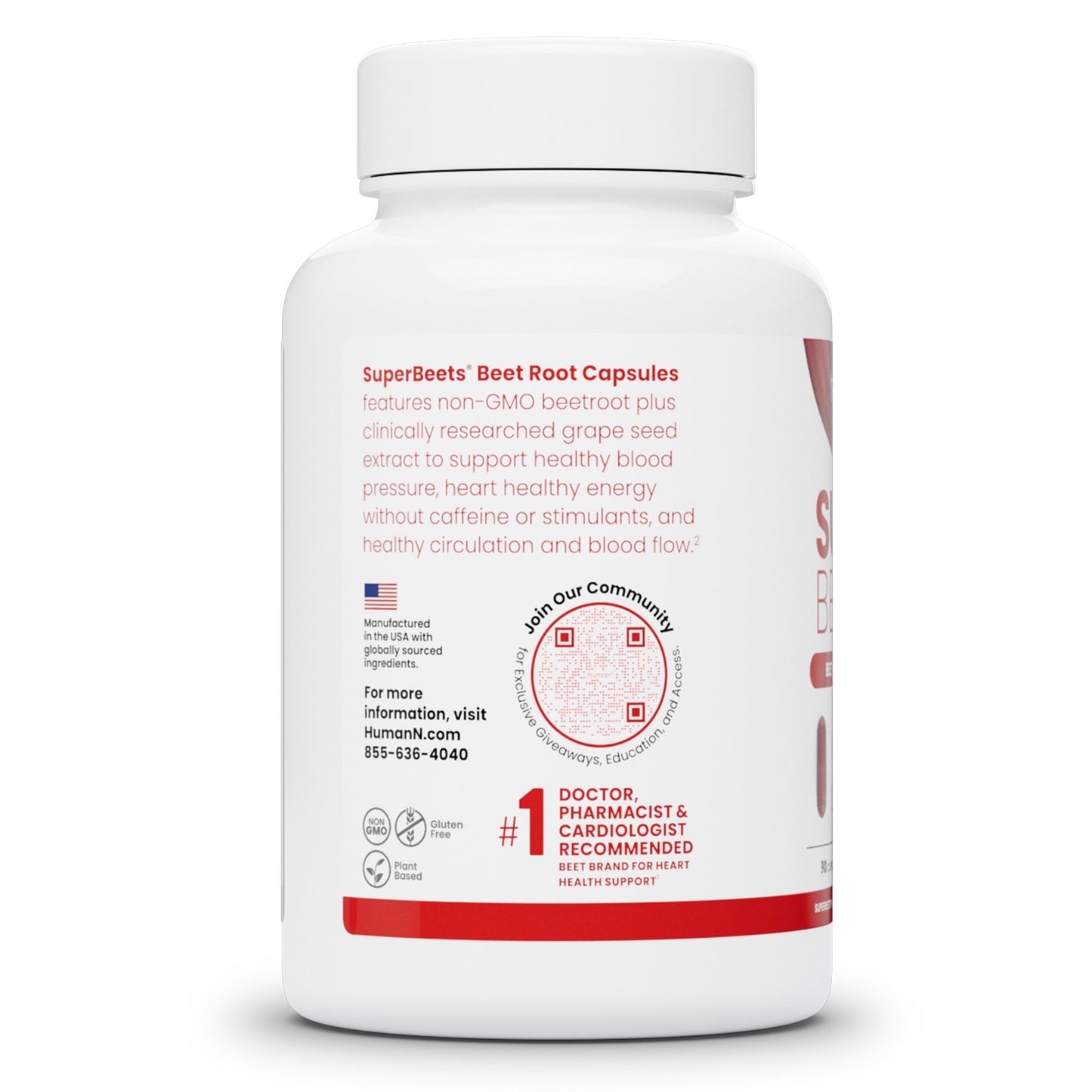 HumanN SuperBeets Beet Root Capsules