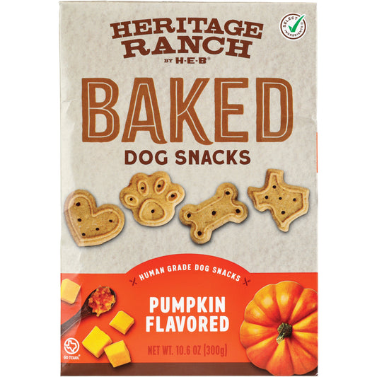 Heritage Ranch by H-E-B Baked Dog Snacks - Pumpkin