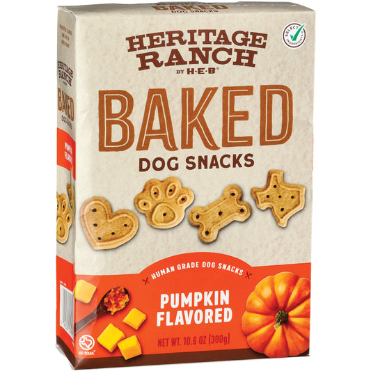 Heritage Ranch by H-E-B Baked Dog Snacks - Pumpkin