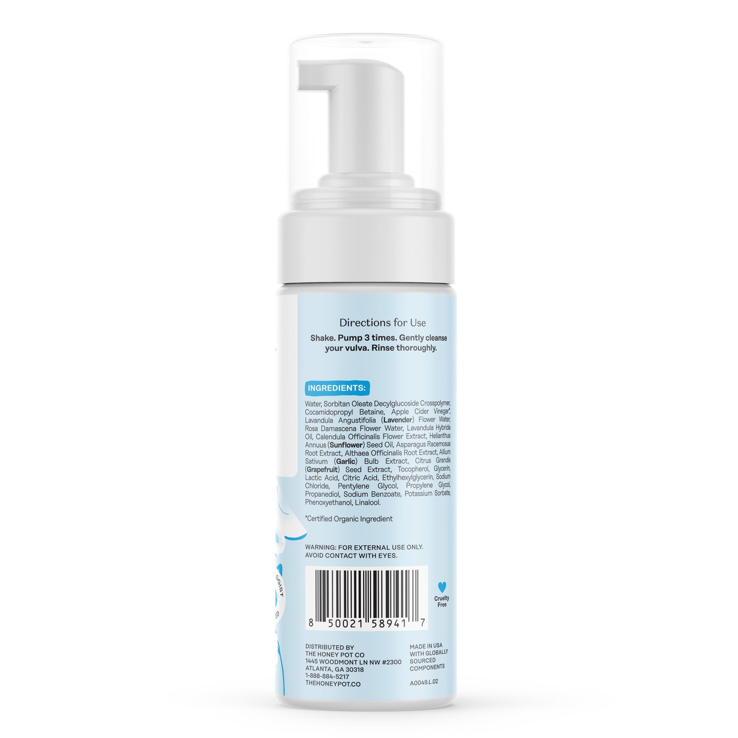 The Honey Pot Foaming Wash - Sensitive