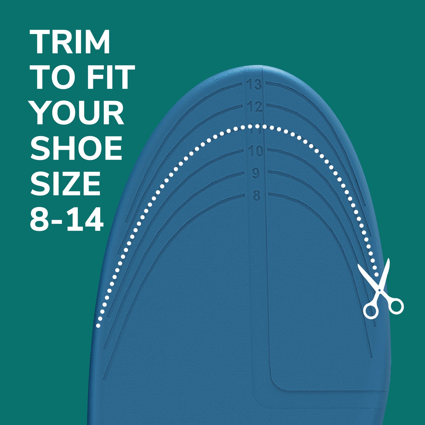 Dr. Scholl's Prevent Pain Protective Insoles, Trim to Fit Insert, Men Shoe Size 8-14