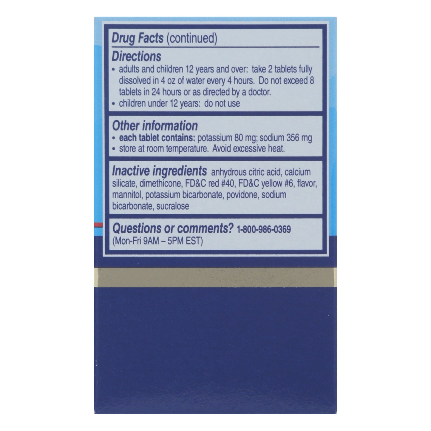 Alka-Seltzer Plus Severe Cold Powerfast Fizz Tablets - Orange