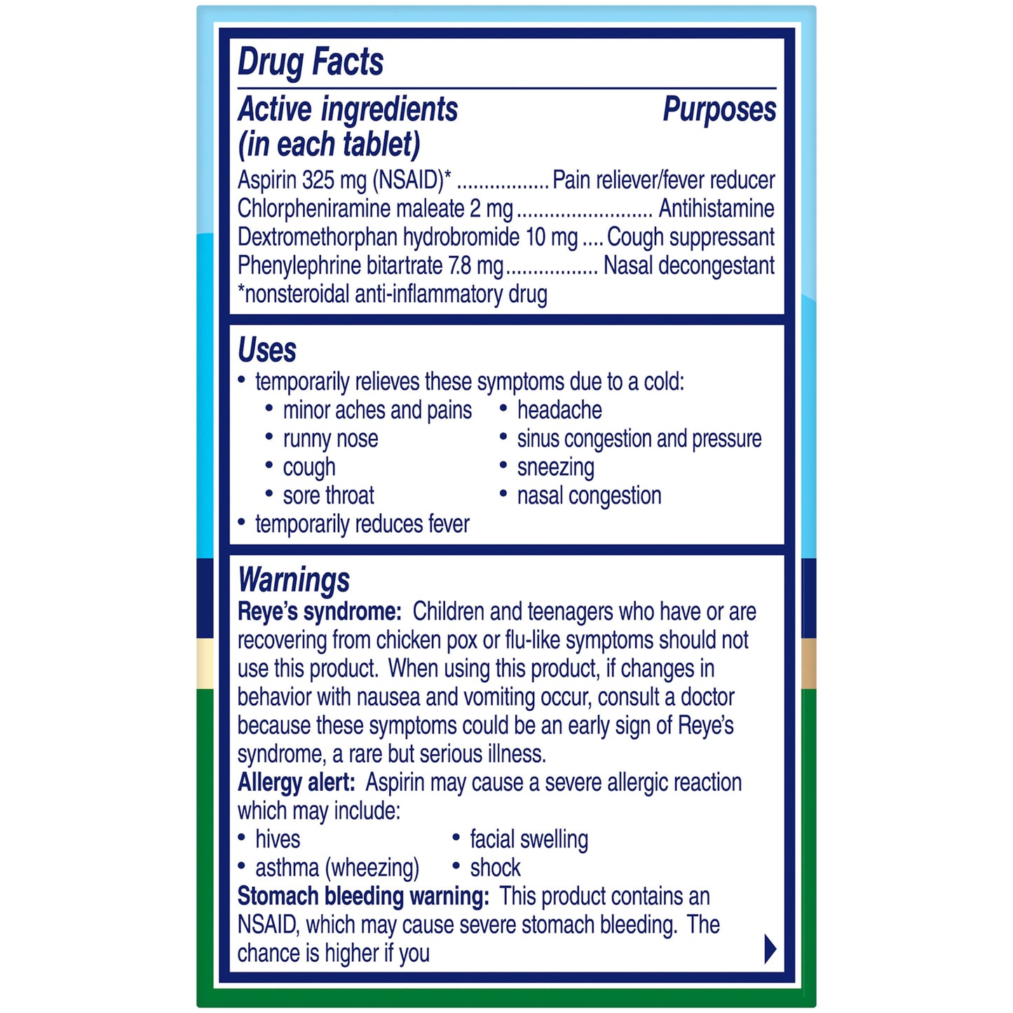 Alka-Seltzer Plus Severe Cold Powerfast Fizz Night Tablets - Lemon