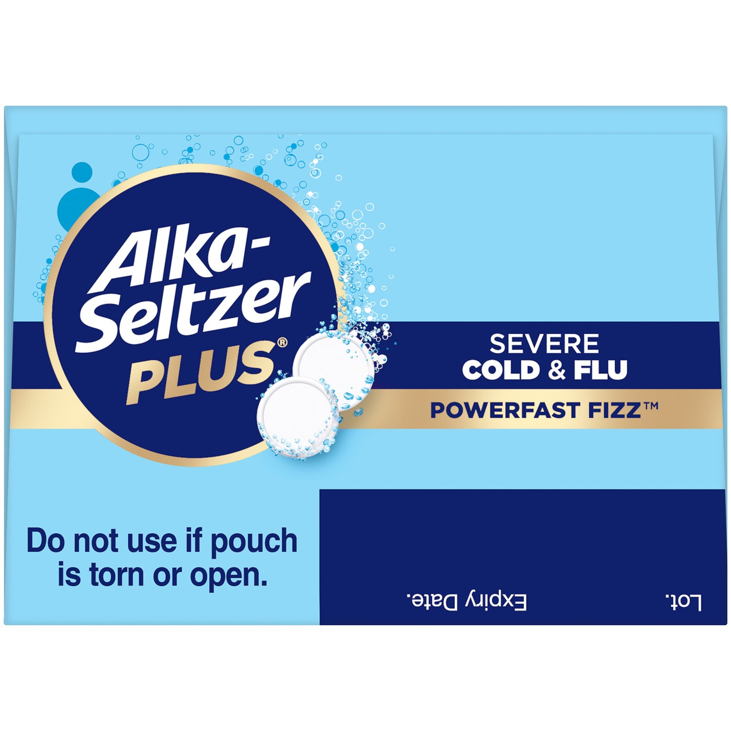 Alka-Seltzer Plus Severe Cold Powerfast Fizz Night Tablets - Lemon