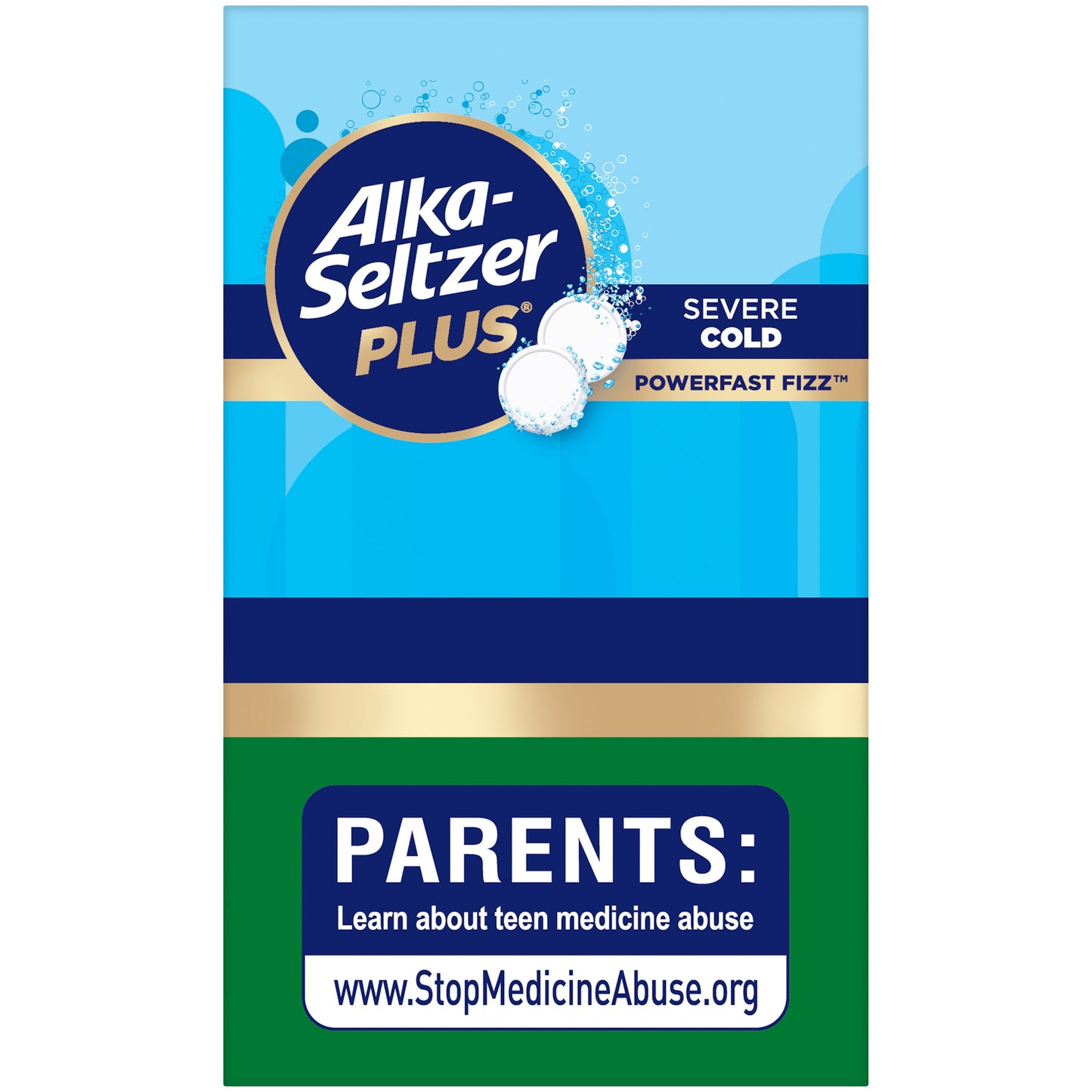 Alka-Seltzer Plus Severe Cold Powerfast Fizz Night Tablets - Lemon