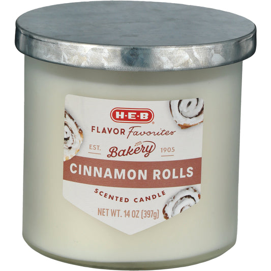 H-E-B Flavor Favorites Bakery Cinnamon Rolls Scented Candle