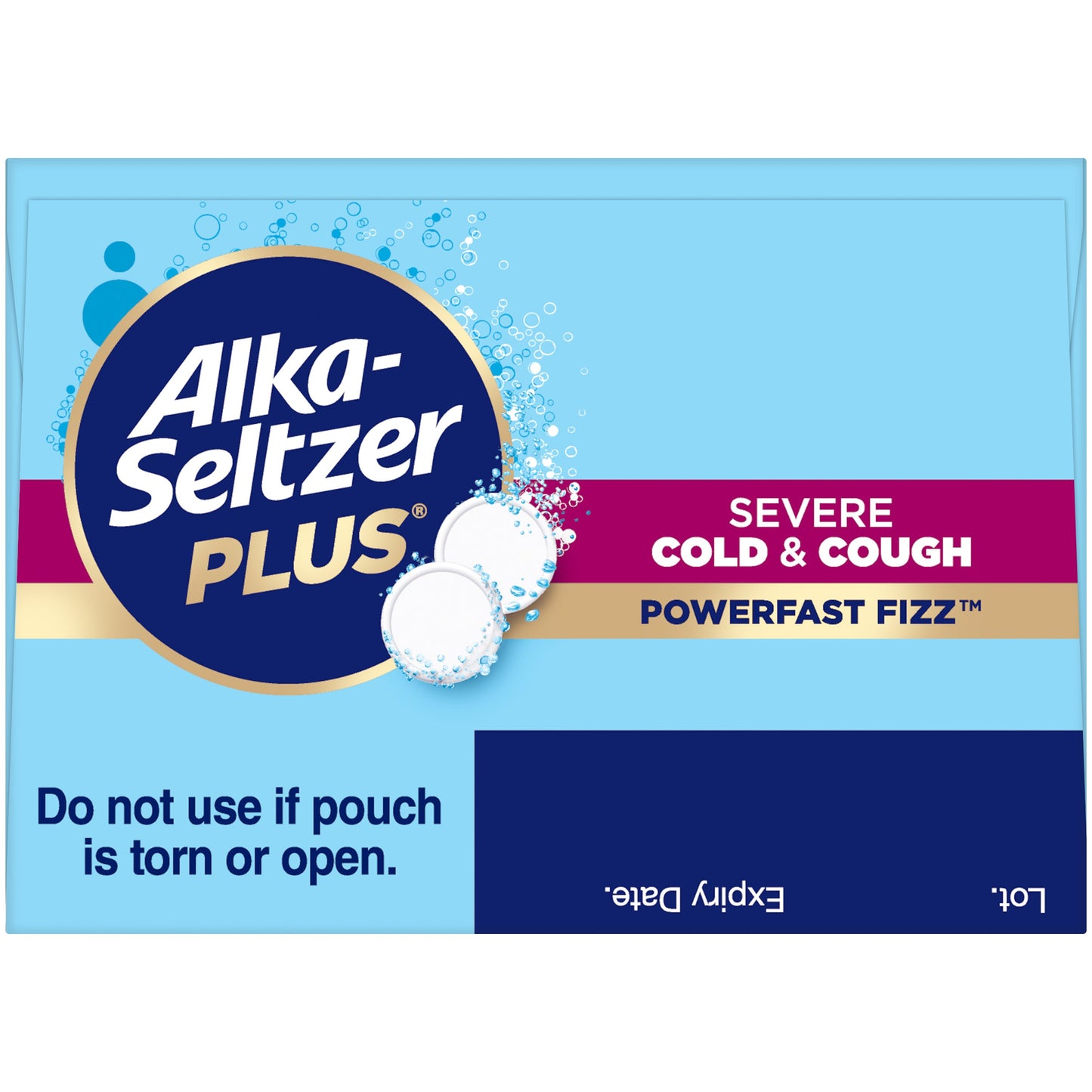 Alka-Seltzer Plus Severe Cold & Cough Powerfast Fizz Tablets - Citrus