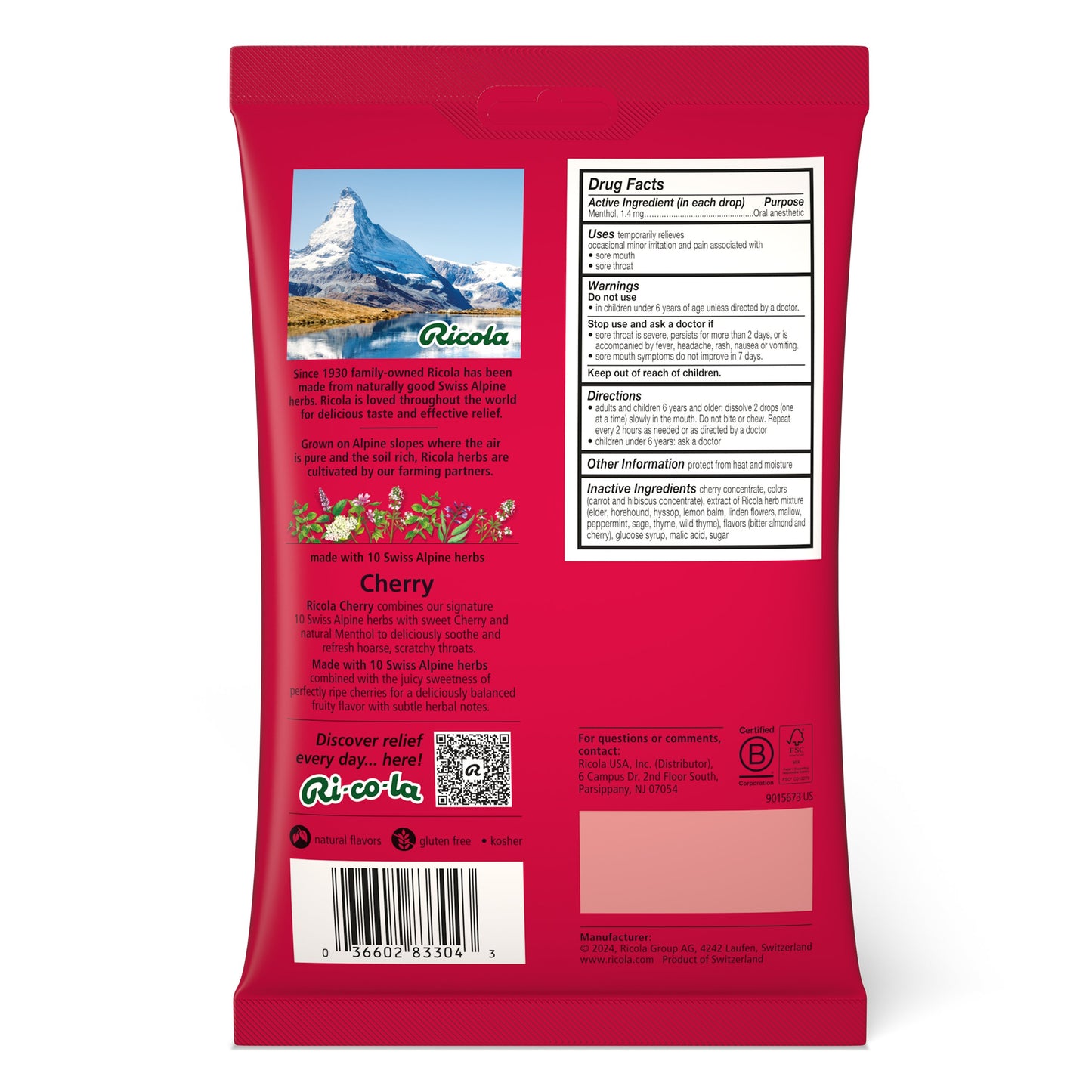 Ricola Cough Drops - Cherry
