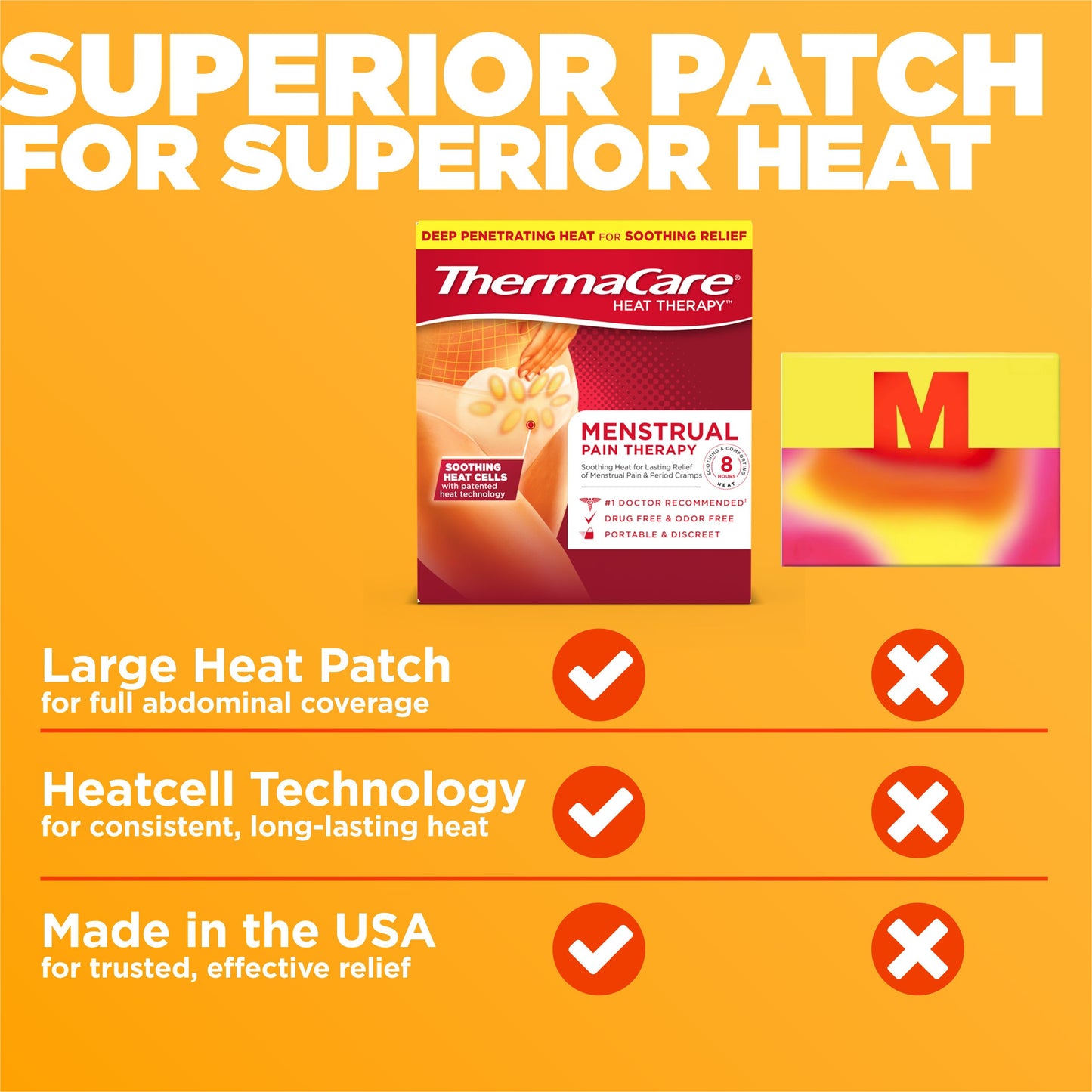 ThermaCare Menstrual Pain Therapy Heatwrap