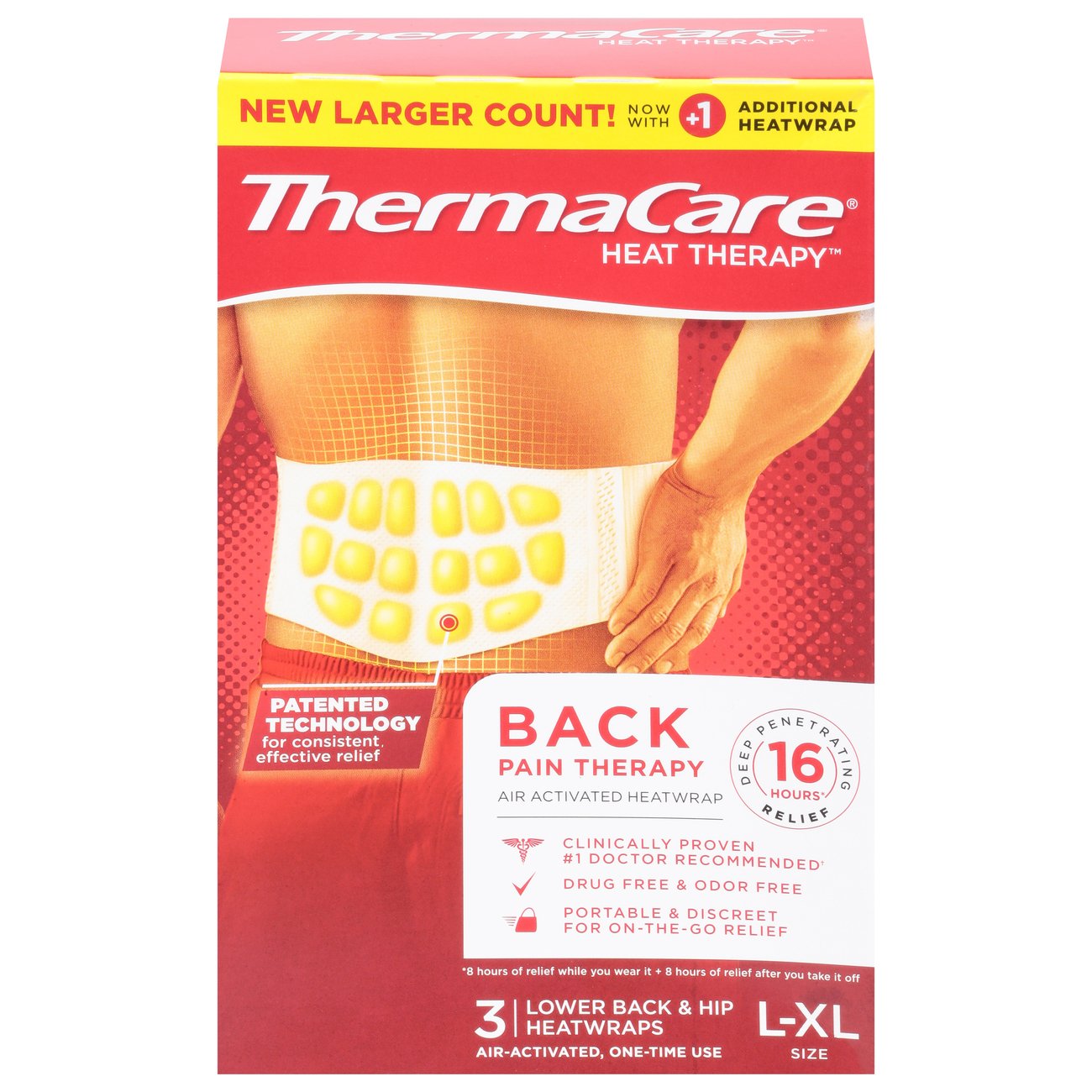 ThermaCare Back Pain Therapy Heatwraps
