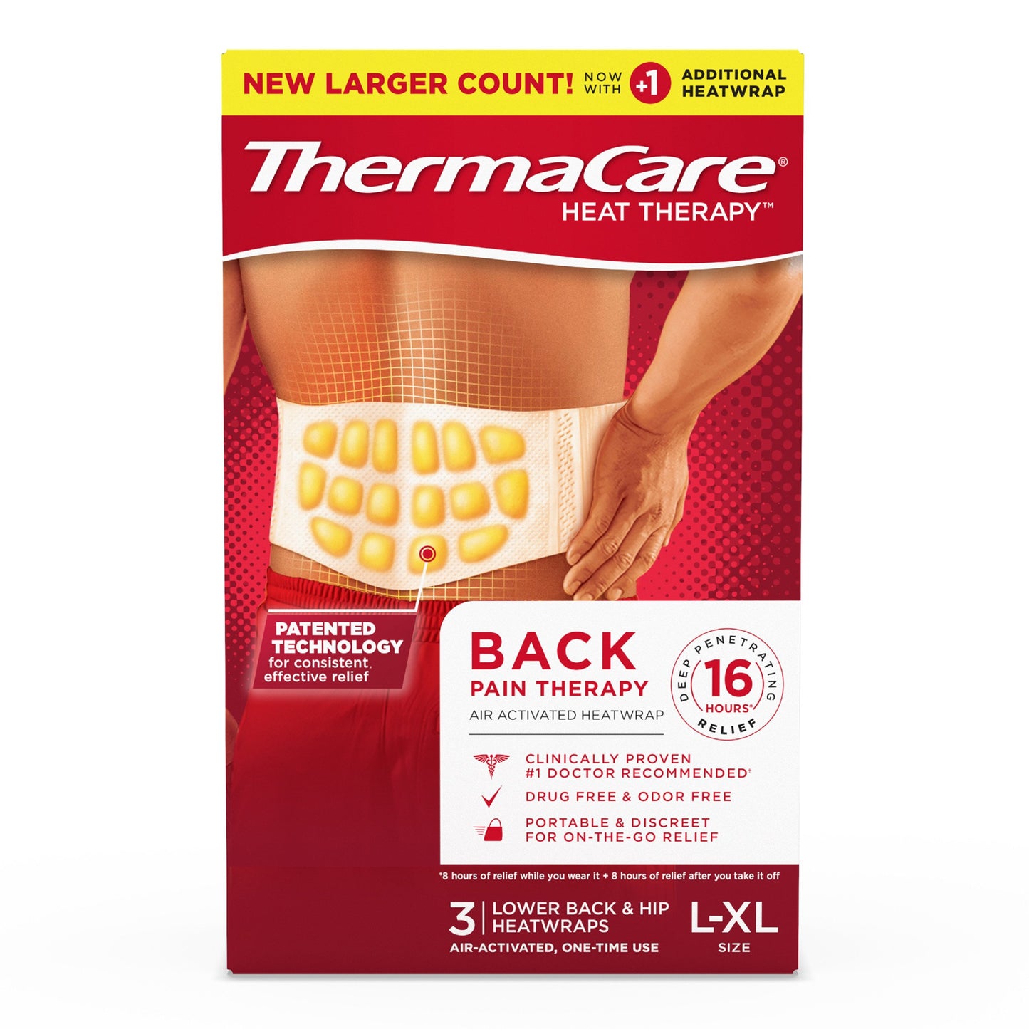 ThermaCare Back Pain Therapy Heatwraps
