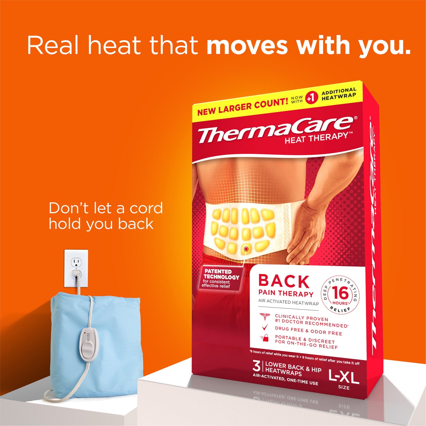 ThermaCare Back Pain Therapy Heatwraps