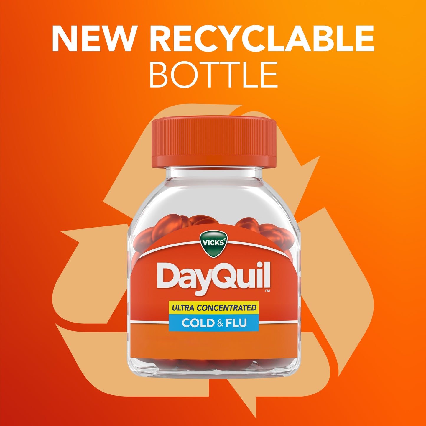Vicks DayQuil Ultra Concentrated Liquicaps, Cold & Flu Over-the-Counter Medicine, Powerful Multi-Symptom Daytime Relief