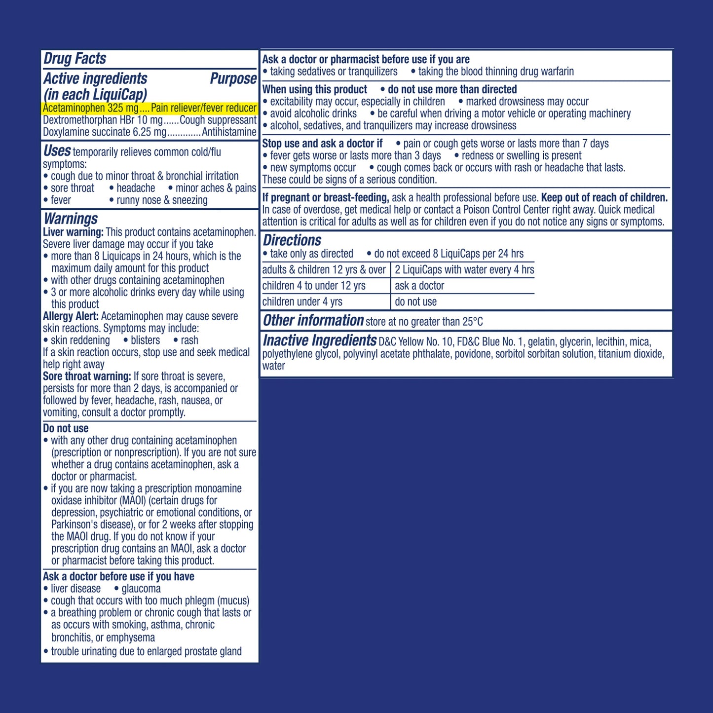 Vicks NyQuil Ultra Concentrated Liquicaps, Cold & Flu Over-the-Counter Medicine, Powerful Multi-Symptom Nighttime Relief