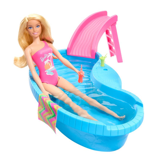 Barbie Blonde Fashion Doll Pool Playset