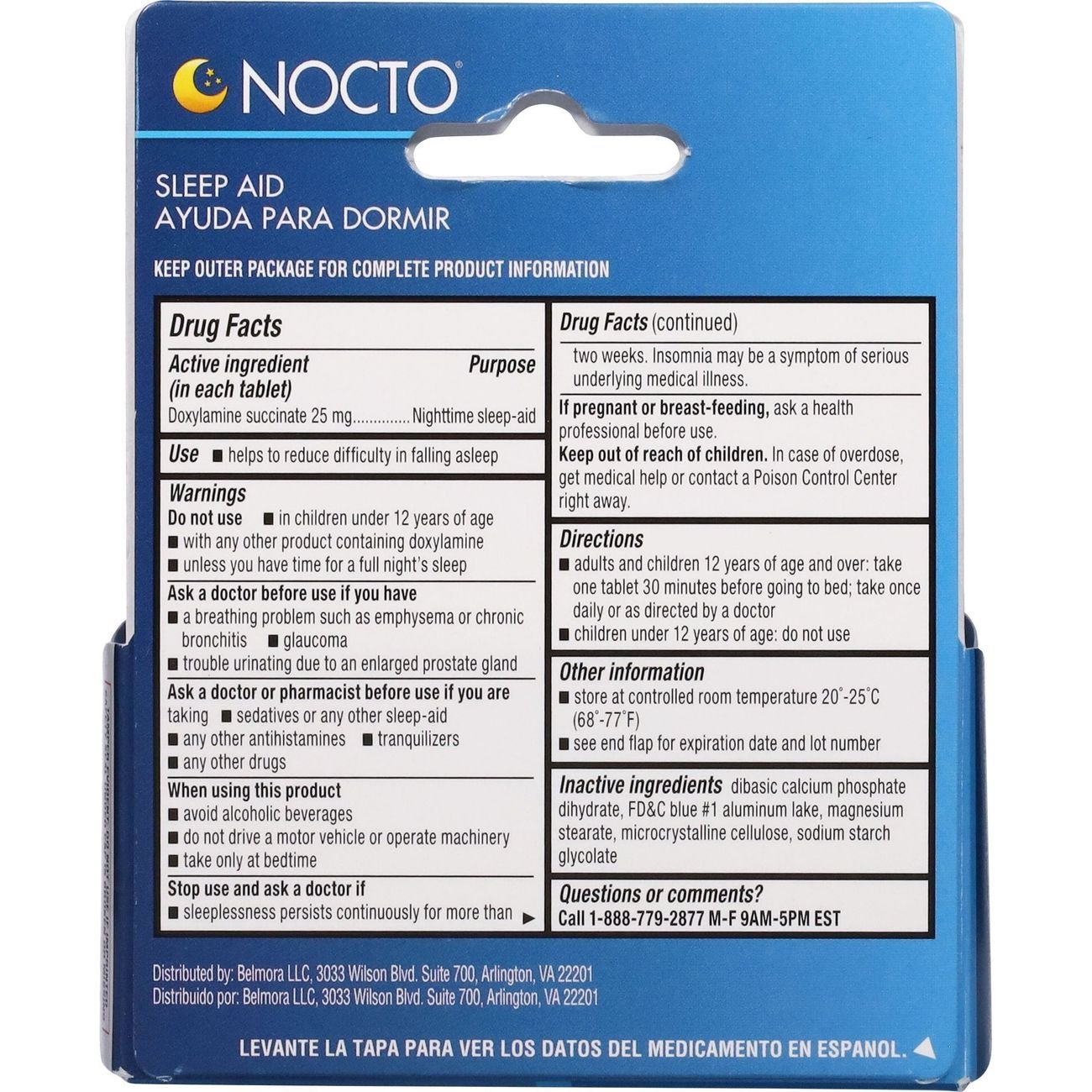 Nocto Nighttime Sleep Aid Tablets