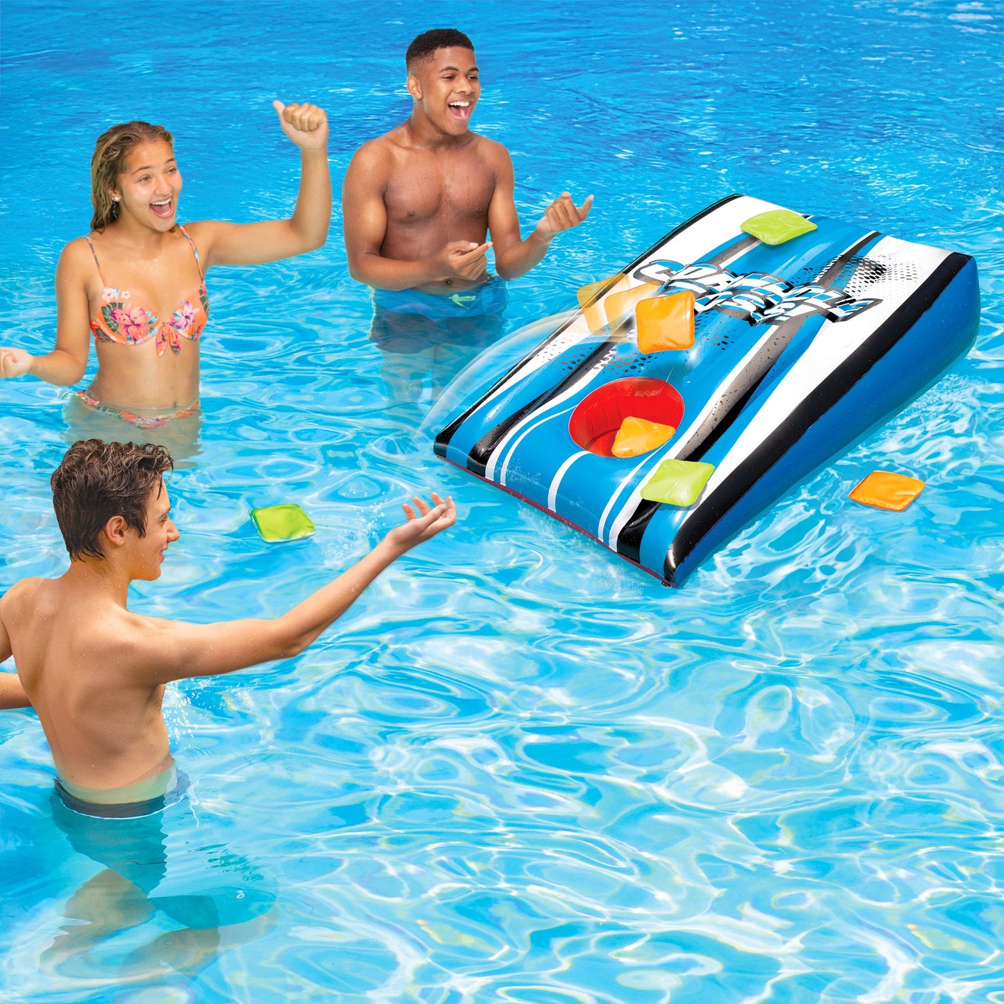 Banzai Party Cornhole & Pop Shot Pool Game Set