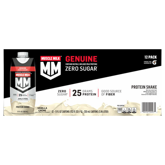 Muscle Milk Genuine Protein Shakes - Vanilla Creme, 12 Pk