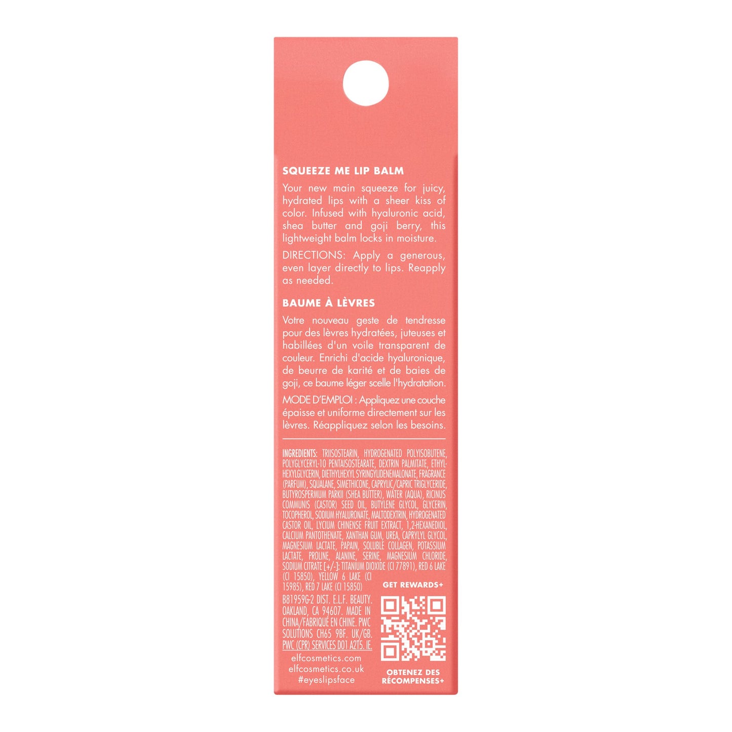 e.l.f. Squeeze Me Lip Balm - Strawberry