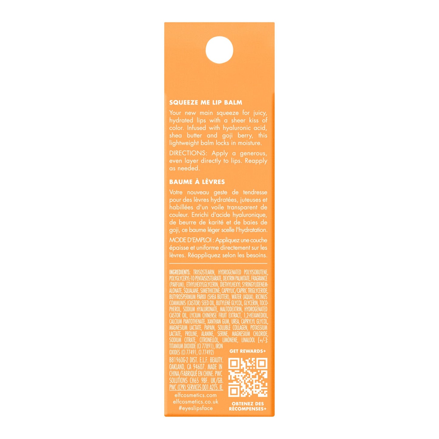 e.l.f. Squeeze Me Lip Balm - Peach
