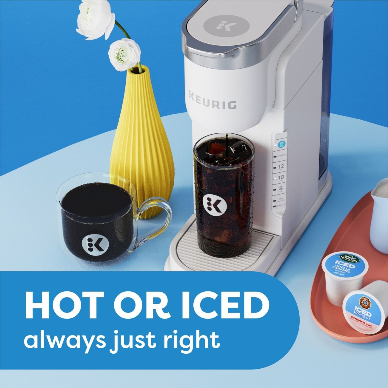 Keurig K-Iced Single Serve Coffee Maker - White