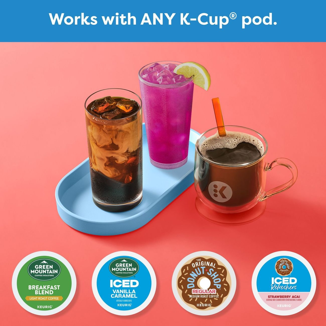 Keurig K-Iced Single Serve Coffee Maker - White