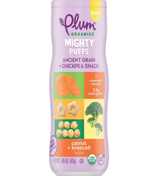 Plum Organics Mighty Puffs - Carrot + Broccoli