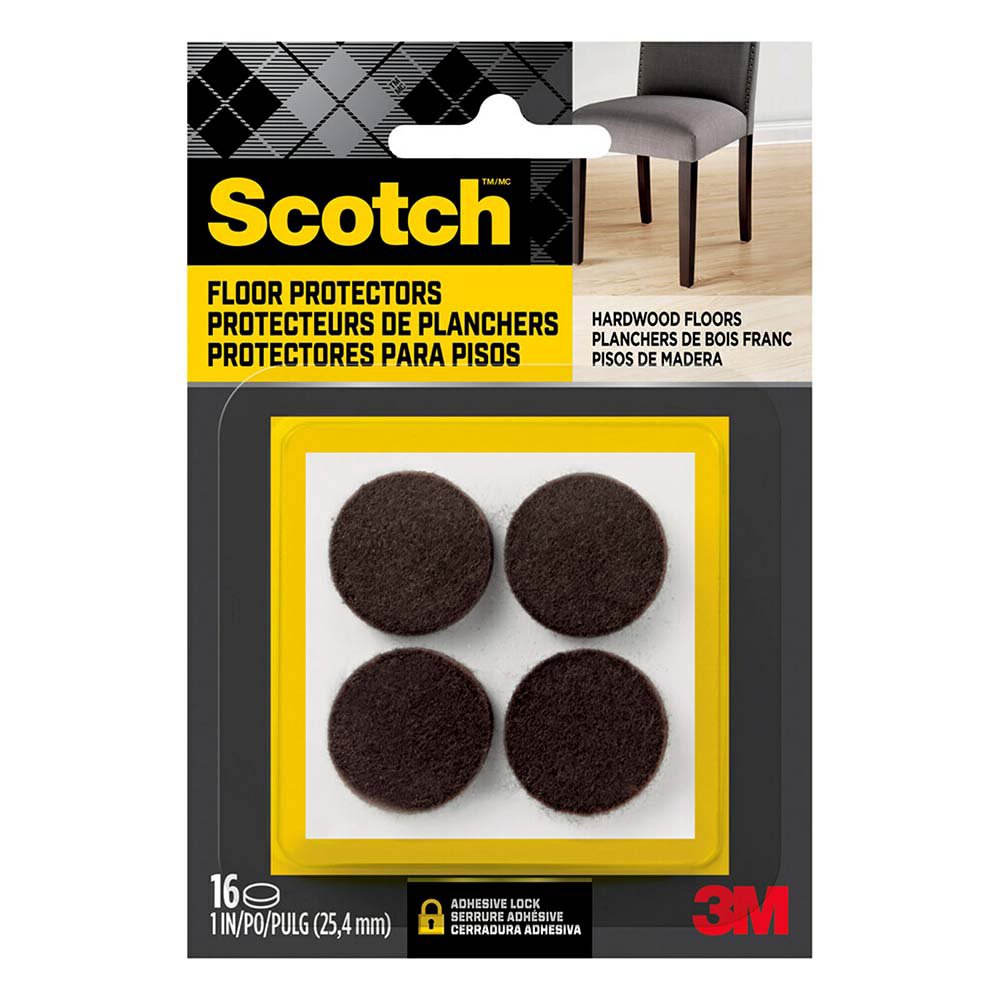 Scotch Furniture Floor Protectors - Brown