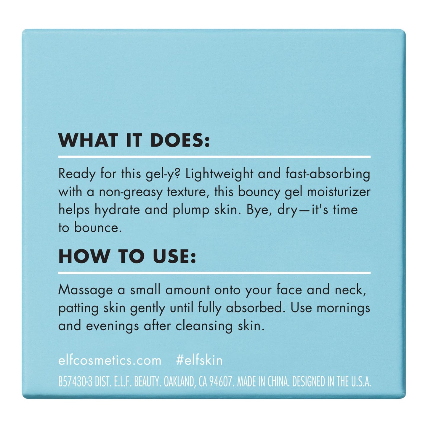 e.l.f. Holy Hydration Gel-Yeah Moisturizer