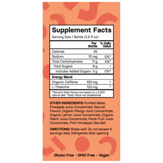 Proper Wild Peach Mango Energy Shot