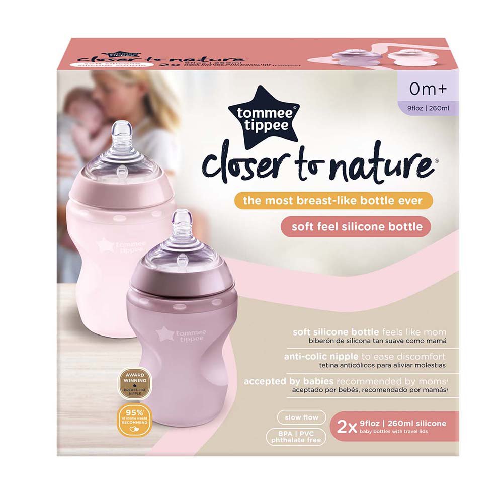 Tommee Tippee Closer To Nature 9 oz Silicone Bottles