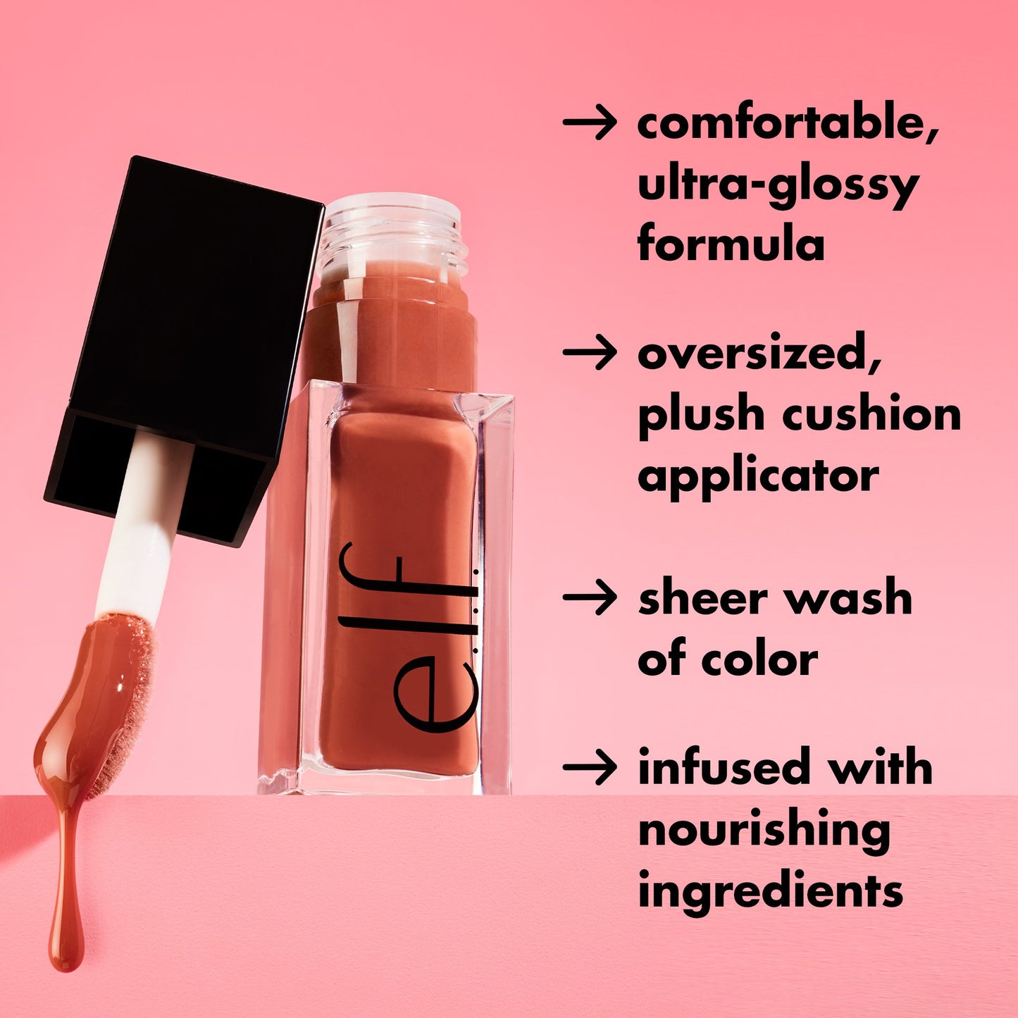 e.l.f. Glow Reviver Lip Oil - Rose Envy
