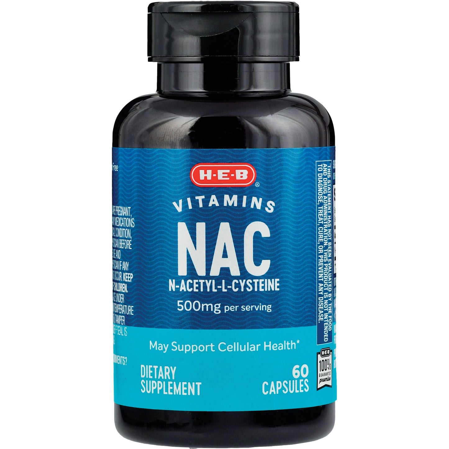 H-E-B Vitamins N-Acetyl-L-Cysteine (NAC) 500 mg Capsules