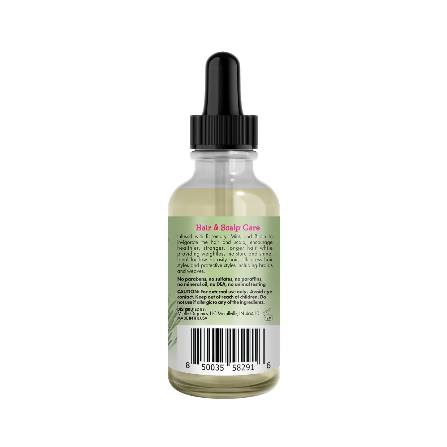 Mielle Light Scalp & Hair Strengthening Oil - Rosemary Mint