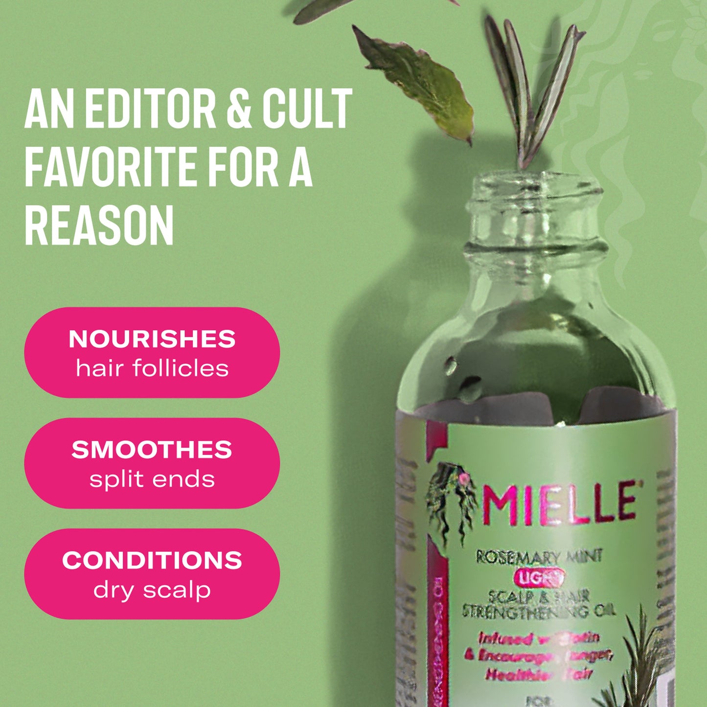 Mielle Light Scalp & Hair Strengthening Oil - Rosemary Mint