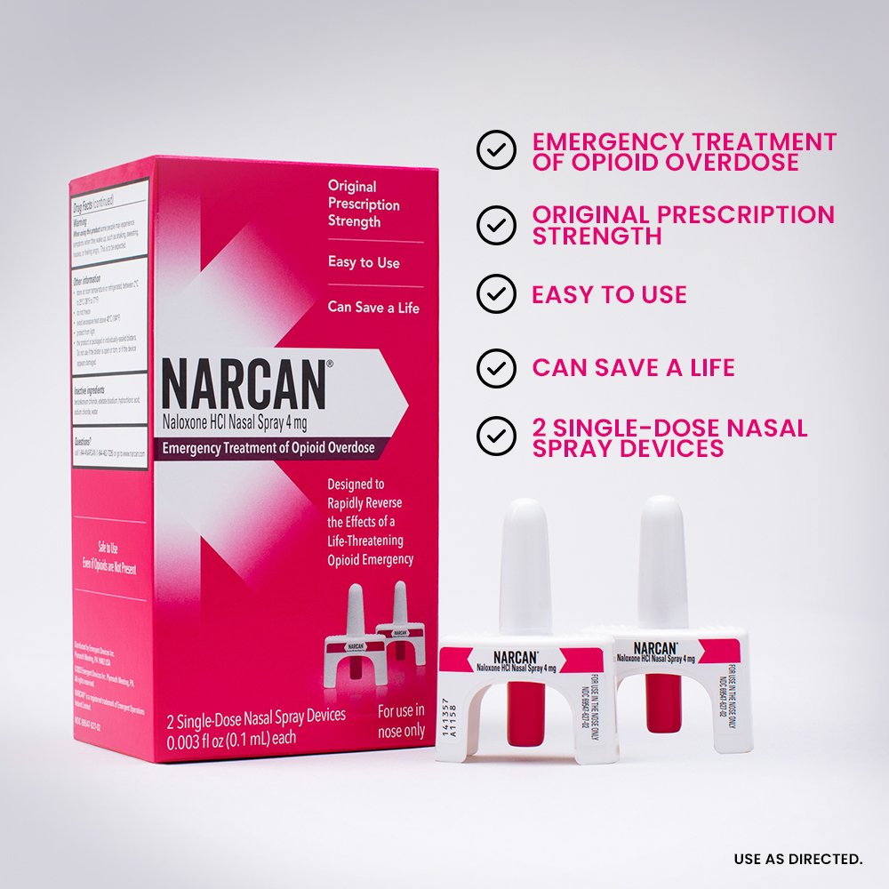 Narcan Emergency Treatment of Opioid Overdose Nasal Spray