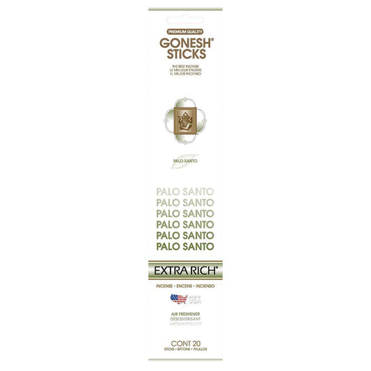 Gonesh Palo Santo Scented Extra Rich Incense Sticks