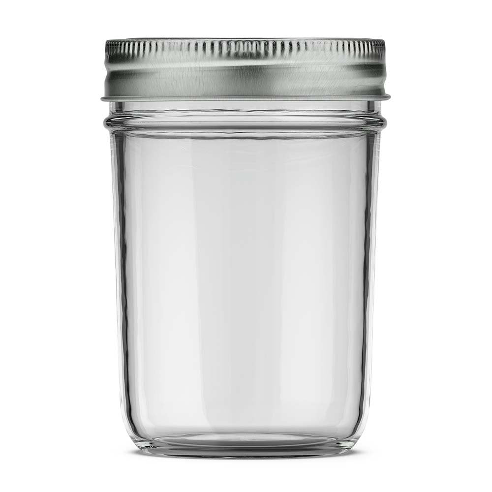 Pur Mason Regular Mouth Smooth Glass Jars, 12 Pk